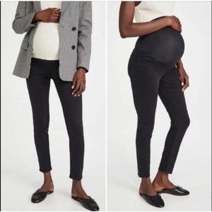 Madewell Over the Belly Maternity Skinny Jeans Black 28